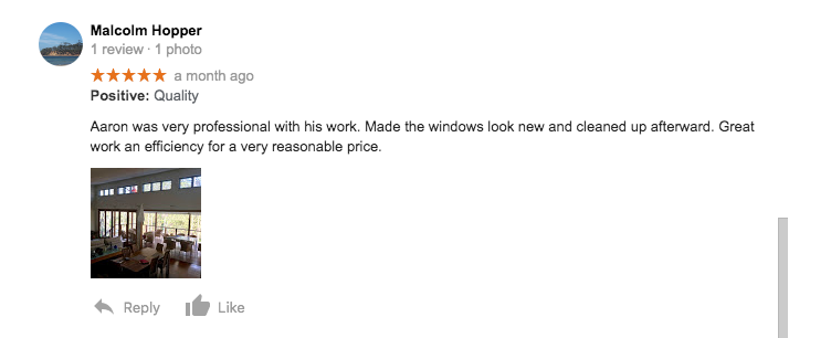 Review of wishy washy windows cleaning