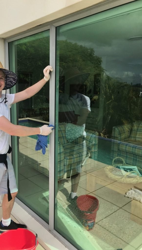 Latest work 22 Cleaning off the window