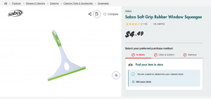 Blog 18 a budget squeegee from Bunnings